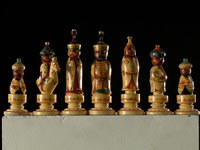 Varnished miniature and painting wood