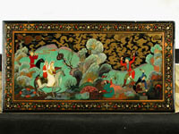 Varnished miniature and painting wood